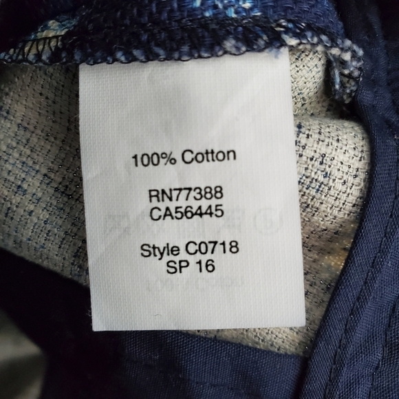 J. Crew Blue Print Cotton Shorts - Picture 5 of 5